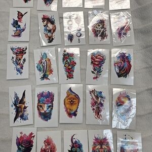 Colorful Temporary Tattoo Set